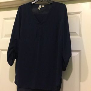 Navy blouse